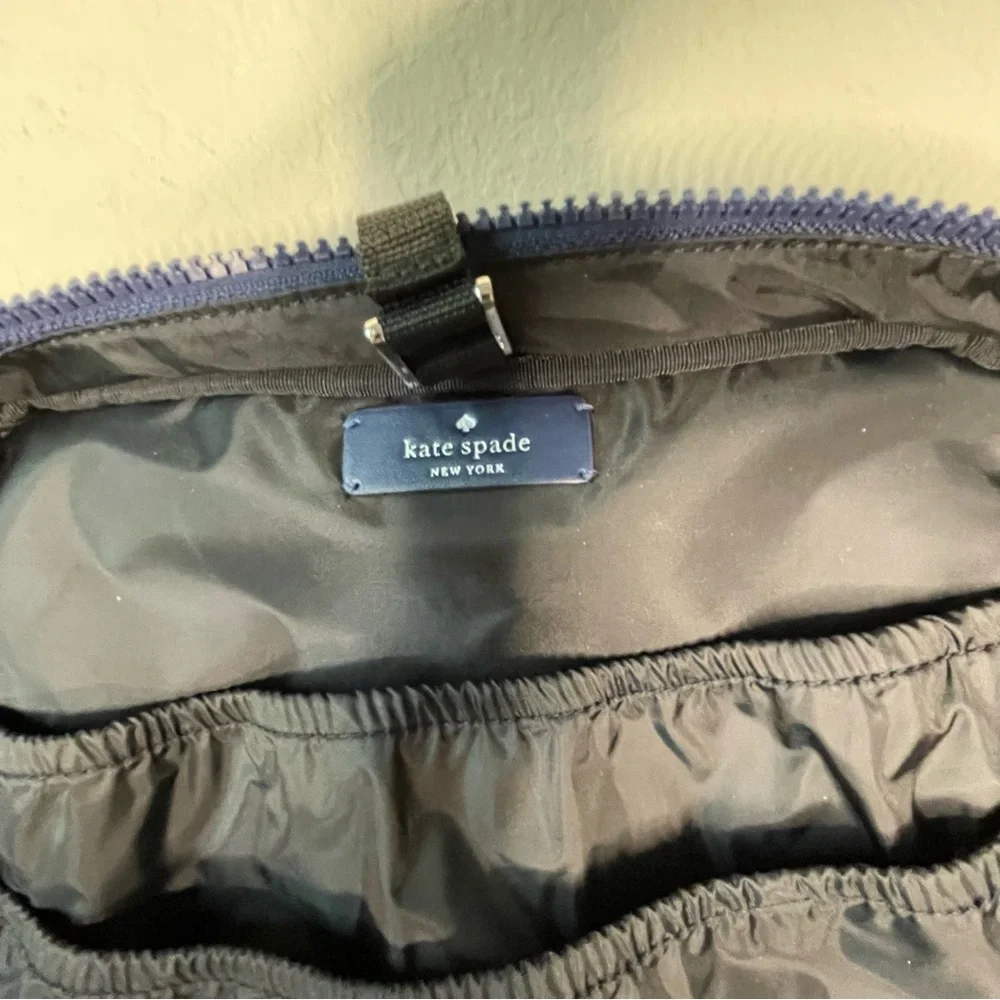 Kate Spade Jae Nylon Lip Print Travel Cosmetic Bag
